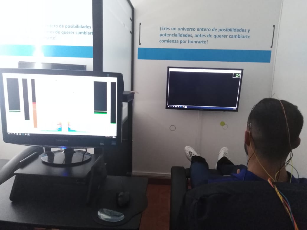 Sesión de Neurofeedback con tecnología especializada